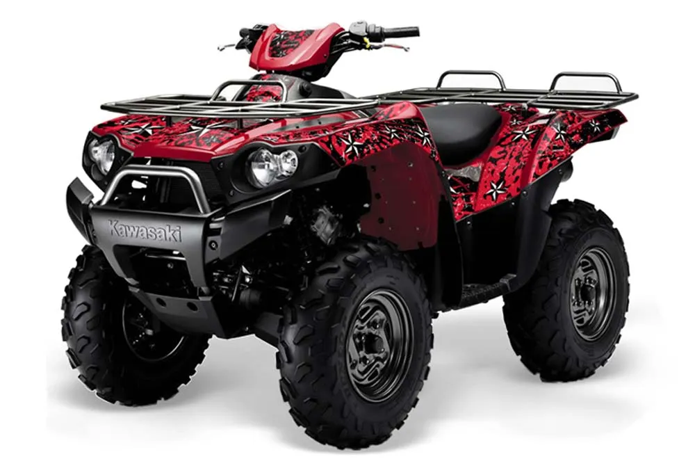 Kawasaki Brute Force 650i 4x4 ATV Graphic Kit - 2004-2012 Northstar Black