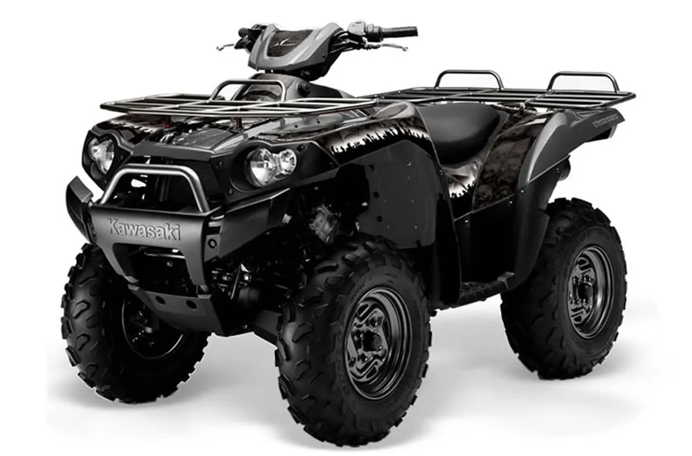 Kawasaki Brute Force 650i 4x4 ATV Graphic Kit - 2004-2012 Reaper Black