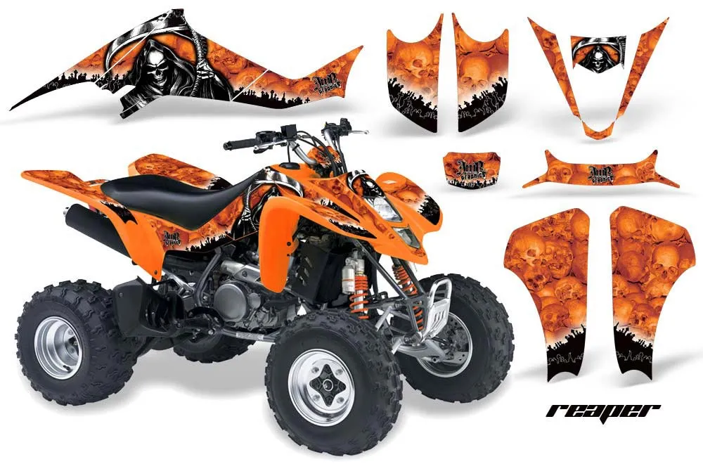 Kawasaki KFX 400 ATV Graphic Kit - 2003-2008 Reaper Orange