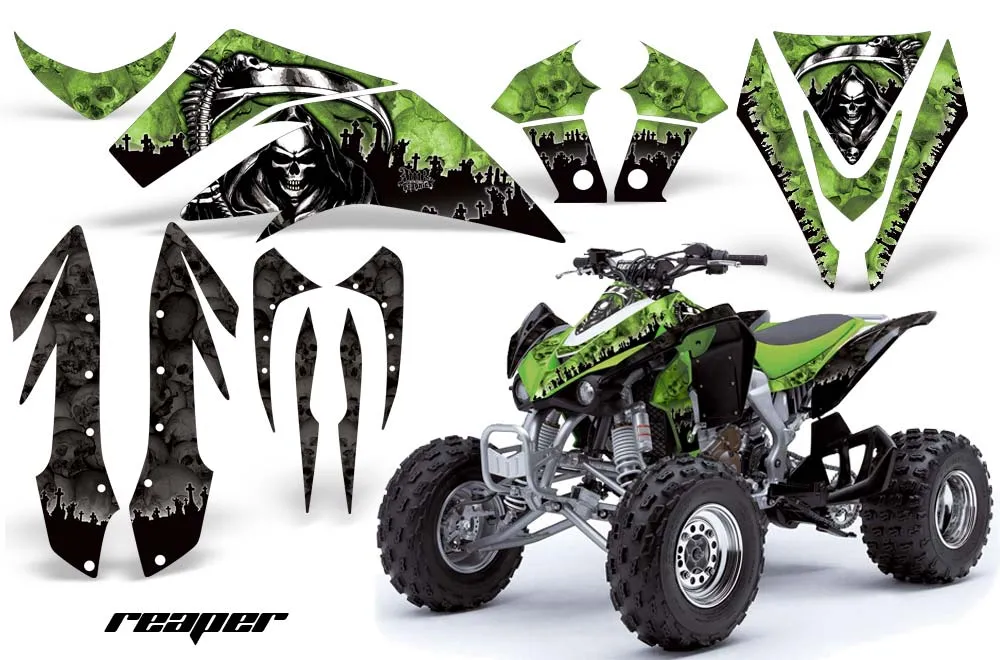Kawasaki KFX 450 ATV Graphic Kit - 2008-2015 Reaper Green