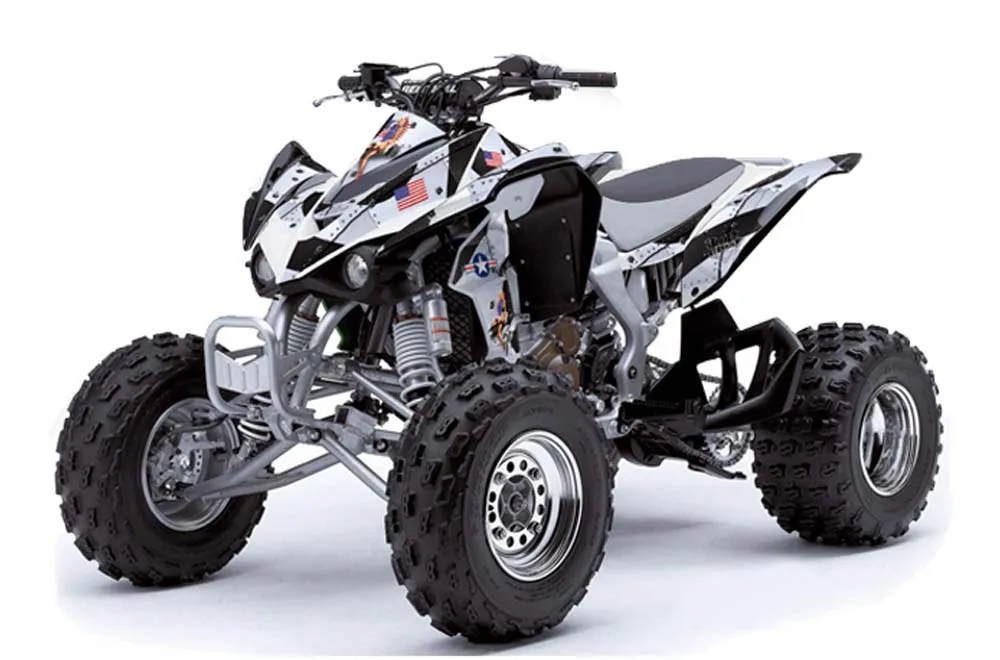 Kawasaki KFX 450 ATV Graphic Kit - 2008-2015 T Bomber White