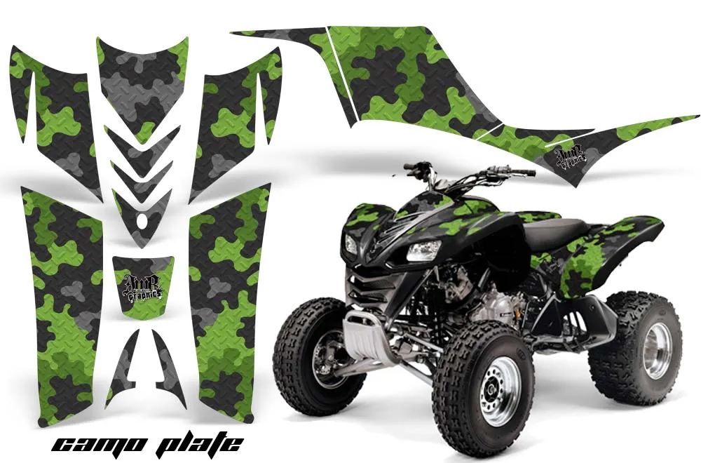 Kawasaki KFX 700 ATV Graphic Kit - 2004-2009 Camoplate Green