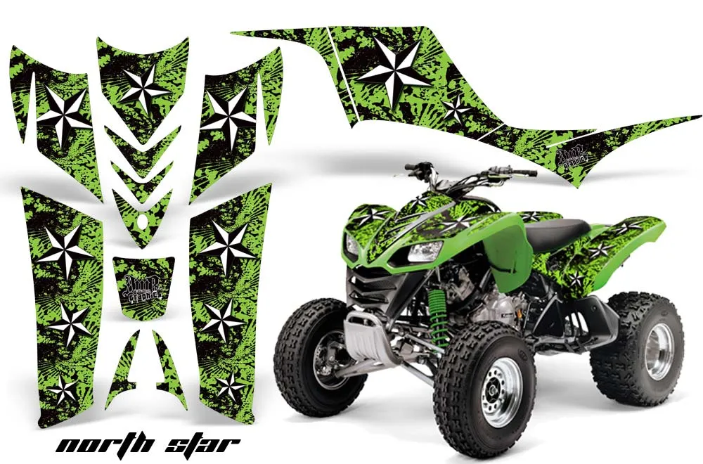Kawasaki KFX 700 ATV Graphic Kit - 2004-2009 Northstar Black