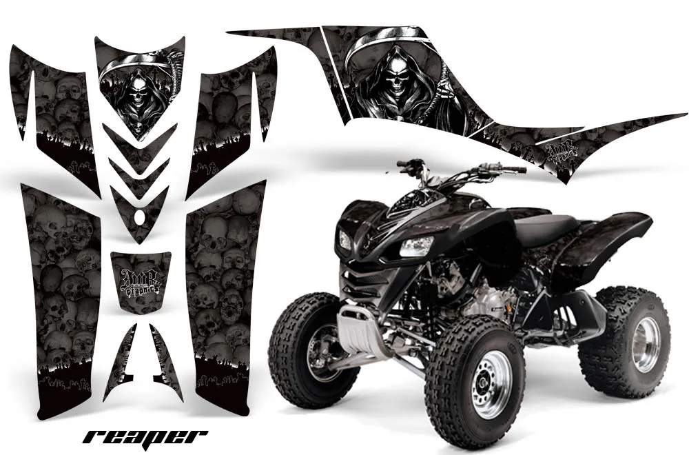 Kawasaki KFX 700 ATV Graphic Kit - 2004-2009 Reaper Black