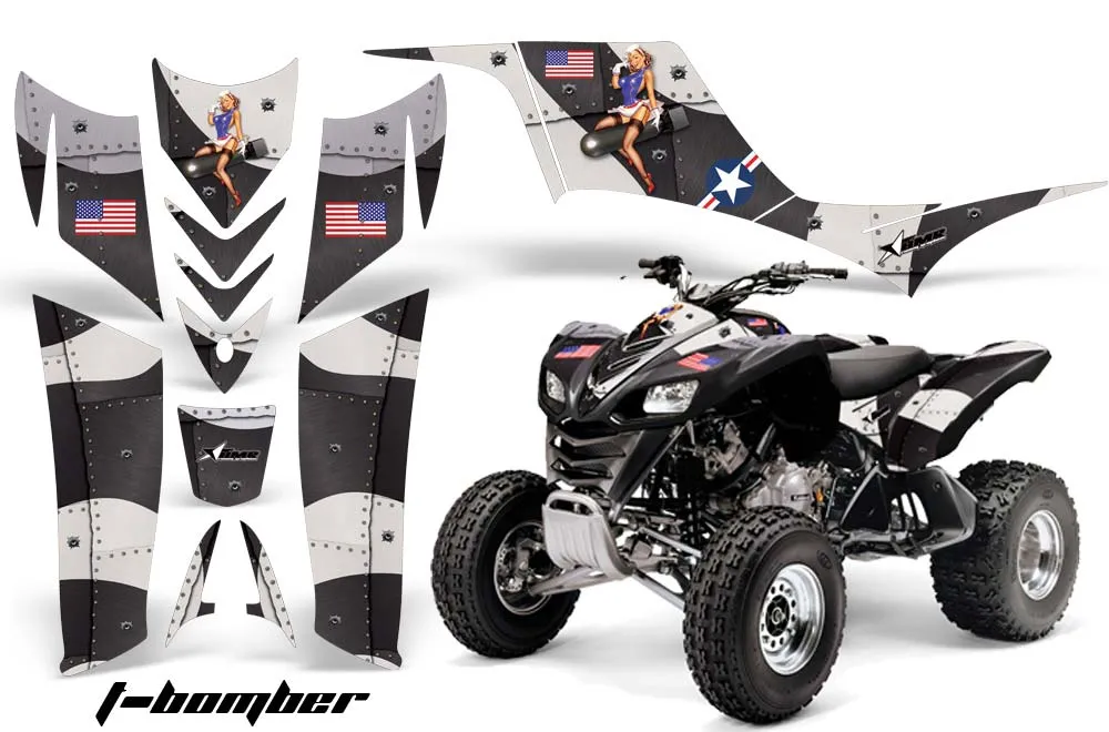 Kawasaki KFX 700 ATV Graphic Kit - 2004-2009 T Bomber Black