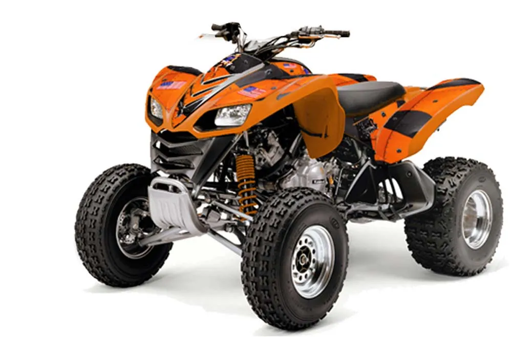 Kawasaki KFX 700 ATV Graphic Kit - 2004-2009 T Bomber Orange