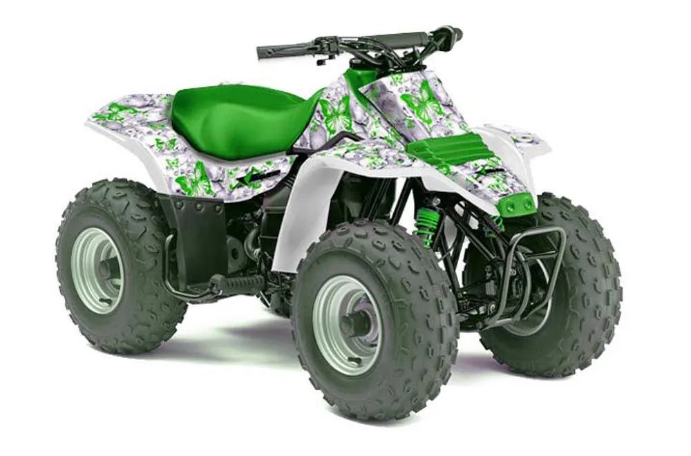 Kawasaki KFX 80 ATV Graphic Kit - 2003-2006 Butterfly Green