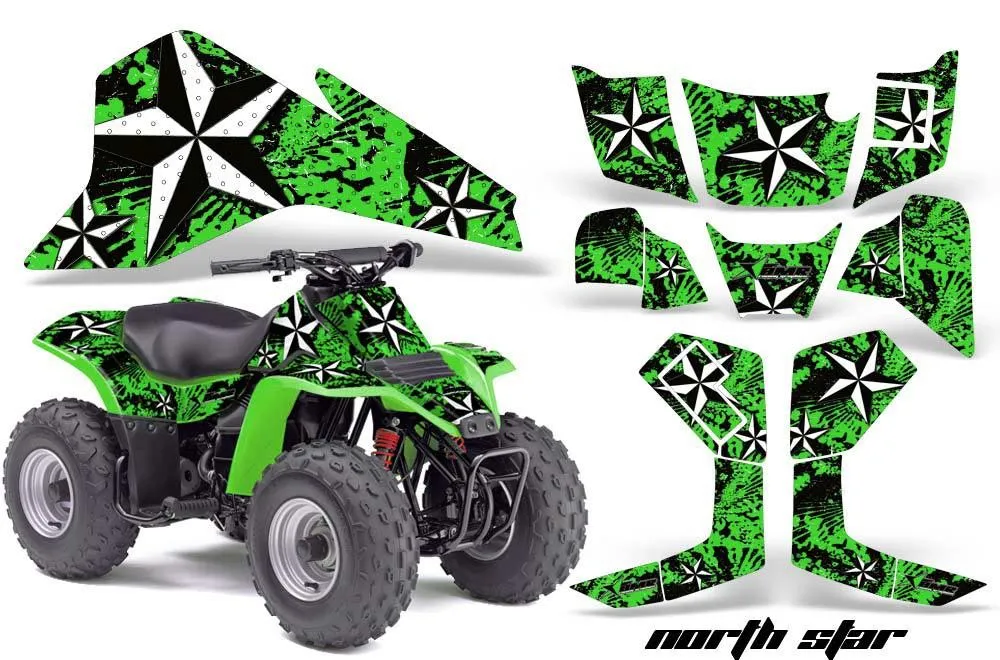 Kawasaki KFX 80 ATV Graphic Kit - 2003-2006 North Star Green