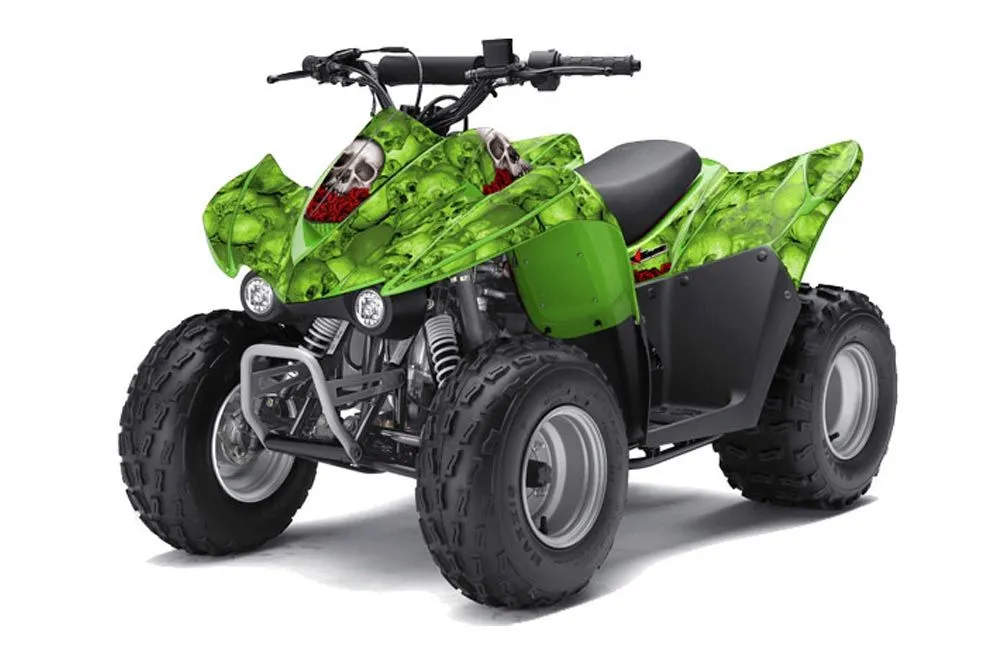 Kawasaki KFX 50 / 90 ATV Graphic Kit - 2007-2022 Bone Collector Green