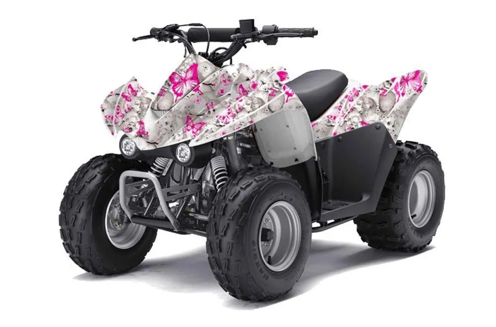 Kawasaki KFX 50 / 90 ATV Graphic Kit - 2007-2022 Butterfly Pink