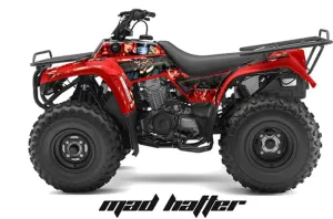 Kawasaki Bayou 220 / 250 / 300 ATV Graphic Kit - All Years Mad Hatter Black