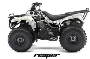 Kawasaki Bayou 220 / 250 / 300 ATV Graphic Kit - All Years Reaper White
