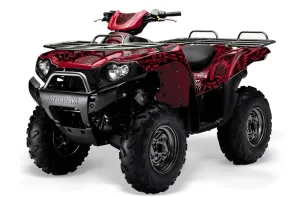 Kawasaki Brute Force 650i 4x4 ATV Graphic Kit - 2004-2012 Skulls and Hammers Red