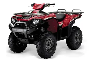 Kawasaki Brute Force 650i 4x4 ATV Graphic Kit - 2004-2012 Reaper Red
