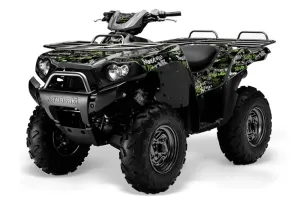 Kawasaki Brute Force 650i 4x4 ATV Graphic Kit - 2004-2012 Silver Star - Silverhaze Green