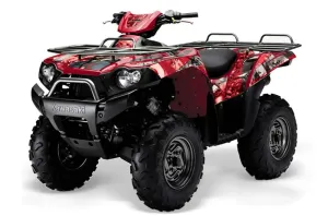 Kawasaki Brute Force 750 / 750i ATV Graphic Kit - 2005-2011 Mad Hatter Silver