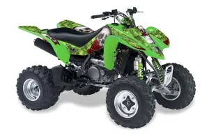 Kawasaki KFX 400 ATV Graphic Kit - 2003-2008 Bone Collector Green