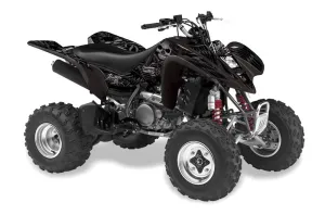Kawasaki KFX 400 ATV Graphic Kit - 2003-2008 Skulls Hammer Silver