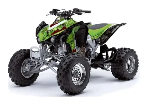 Kawasaki KFX 450 ATV Graphic Kit - 2008-2015 Bone Collector Green