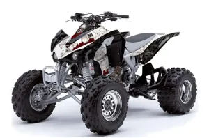 Kawasaki KFX 450 ATV Graphic Kit - 2008-2015 Bone Collector White