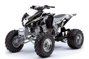 Kawasaki KFX 450 ATV Graphic Kit - 2008-2015 Mad Hatter Red