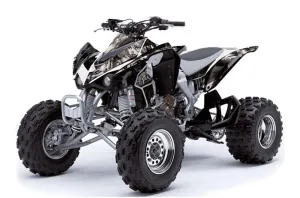 Kawasaki KFX 450 ATV Graphic Kit - 2008-2015 Mad Hatter Silver