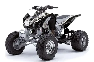 Kawasaki KFX 450 ATV Graphic Kit - 2008-2015 Reaper White