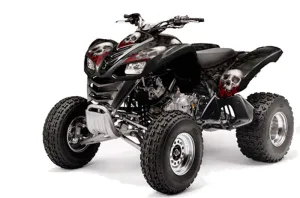 Kawasaki KFX 700 ATV Graphic Kit - 2004-2009 Bone Collector Black