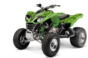 Kawasaki KFX 700 ATV Graphic Kit - 2004-2009 Reaper Green