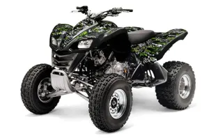 Kawasaki KFX 700 ATV Graphic Kit - 2004-2009 Silver Star - Silvehaze Green