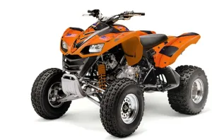 Kawasaki KFX 700 ATV Graphic Kit - 2004-2009 T Bomber Orange