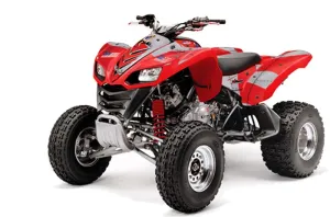 Kawasaki KFX 700 ATV Graphic Kit - 2004-2009 T Bomber Red