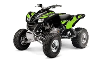 Kawasaki KFX 700 ATV Graphic Kit - 2004-2009 Tribal Flames Green