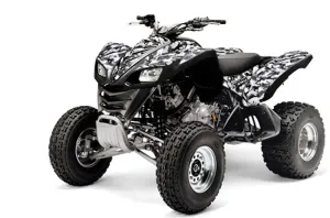 Kawasaki KFX 700 ATV Graphic Kit - 2004-2009 Urban Camo Black