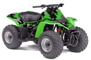 Kawasaki KFX 80 ATV Graphic Kit - 2003-2006 Camoplate Green