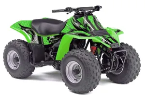 Kawasaki KFX 80 ATV Graphic Kit - 2003-2006 Tribal Flames Black