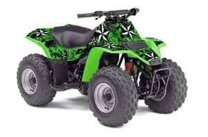 Kawasaki KFX 80 ATV Graphic Kit - 2003-2006 North Star Green