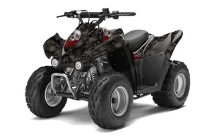 Kawasaki KFX 50 / 90 ATV Graphic Kit - 2007-2022 Bone Collector Black
