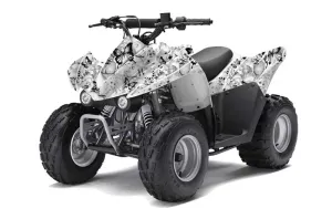 Kawasaki KFX 50 / 90 ATV Graphic Kit - 2007-2022 Butterfly Black