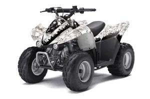 Kawasaki KFX 50 / 90 ATV Graphic Kit - 2007-2022 Reaper White