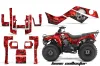 Kawasaki Bayou 220 / 250 / 300 ATV Graphic Kit - All Years Bone Collector Red