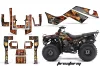 Kawasaki Bayou 220 / 250 / 300 ATV Graphic Kit - All Years Firestorm Black