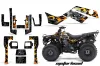 Kawasaki Bayou 220 / 250 / 300 ATV Graphic Kit - All Years Motorhead Black