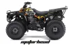 Kawasaki Bayou 220 / 250 / 300 ATV Graphic Kit - All Years Motorhead Black