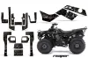 Kawasaki Bayou 220 / 250 / 300 ATV Graphic Kit - All Years Reaper Black