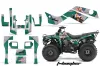 Kawasaki Bayou 220 / 250 / 300 ATV Graphic Kit - All Years T Bomber Green