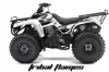 Kawasaki Bayou 220 / 250 / 300 ATV Graphic Kit - All Years Tribal Flames Black