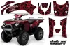 Kawasaki Brute Force 650i 4x4 ATV Graphic Kit - 2004-2012 Skulls and Hammers Red