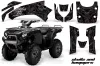 Kawasaki Brute Force 650i 4x4 ATV Graphic Kit - 2004-2012 Skulls and Hammers Silver