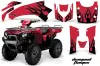 Kawasaki Brute Force 750 / 750i ATV Graphic Kit - 2005-2011 Diamond Flames Black